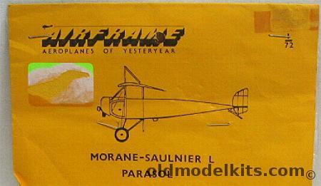 Airframe 1/72 Morane-Saulnier L Parasol plastic model kit